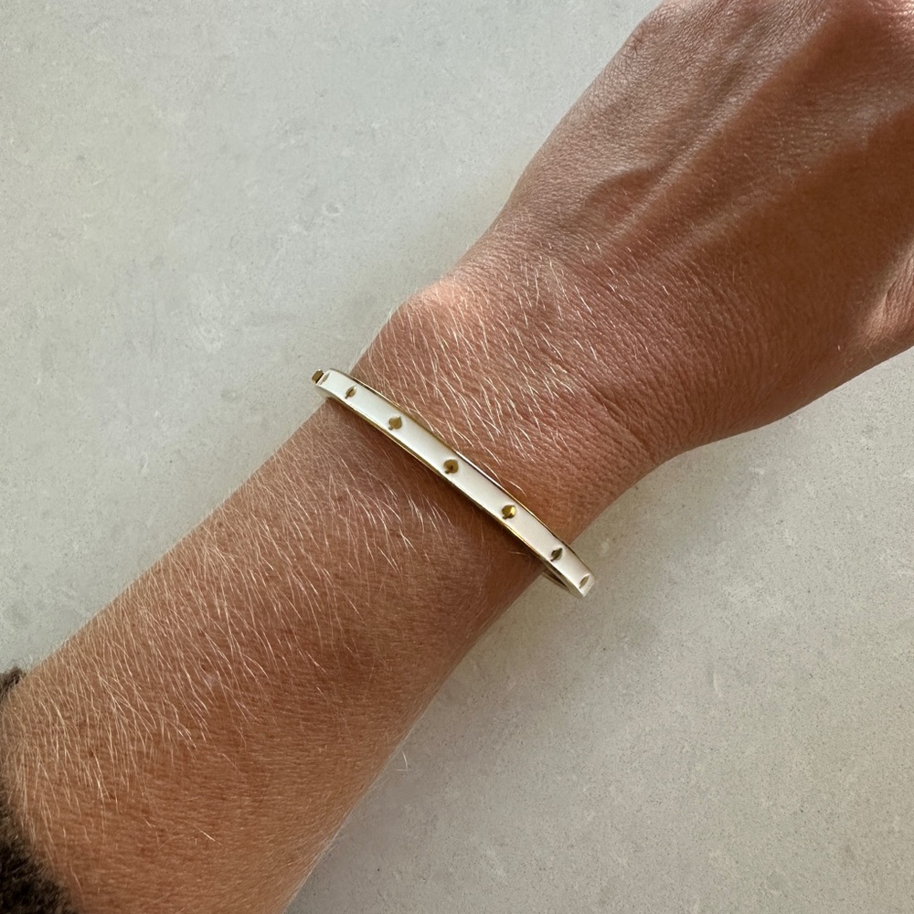 kate spade Gold/White Bangle